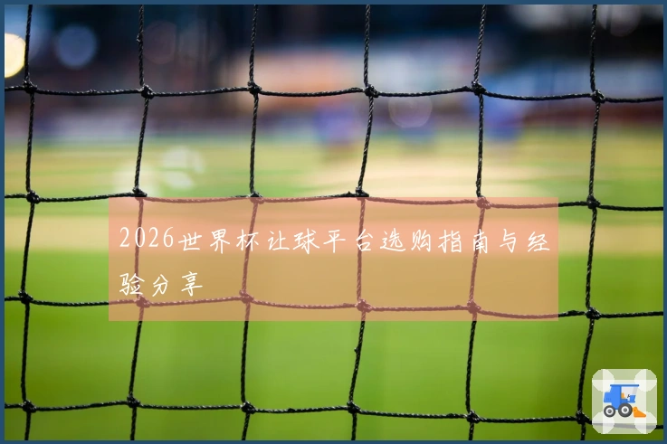 2026世界杯让球平台选购指南与经验分享